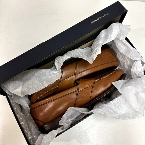 EUC Ralph Lauren x Allen Edmonds Tan Moorland Concord Loafer Bench Made USA 9.5 - Picture 1 of 16